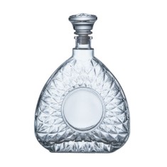 Sticla cu design 3D pentru lichior/whisky, Kopenpal, Transparent, 750 ml foto