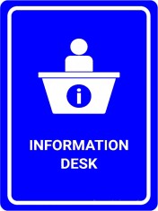 Information Desk sign foto