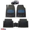 Covorașe Auto TeamCar&reg; Tip Tăviță Compatibile Dacia Sandero I (2008&ndash;2012) - Blue, Cauciuc