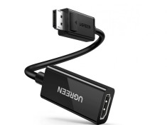ADAPTOR video Ugreen, &amp;quot;MM137&amp;quot; display port DP (T) la HDMI 4K UHD (3840 x 2160) la 60 Hz, 0.25m, negru &amp;quot;70694&amp;quot; (timbru verde 0.8 lei) - 6957303876945 foto