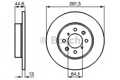 Disc frana ROVER 45 (RT) (2000 - 2005) BOSCH 0 986 478 889 foto