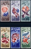 Seria Completă URSS 1977 - 20 Ani de Eră Spațială, Gagarin, Sputnik, Salyut, Cosmos (Mi. 4648-4653) - MNH -A101