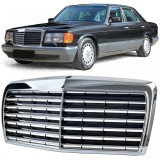 Grila radiator 12 nervuri aspect sportiv potrivita pentru Mercedes W126 1980-1991 Performance AutoTuning