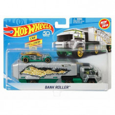 HOT WHEELS SET CAMION SI MASINA BANK ROLLER foto