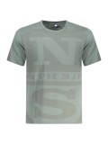North Sails Tricou barbati, cu imprimeu cu logo, Regular fit, Verde, S