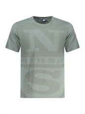 North Sails Tricou barbati, cu imprimeu cu logo, Regular fit, Verde, S foto