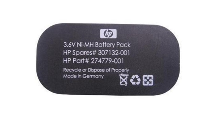 HP RP000086209 274779-001 - 3.6V 500mAh Ni-MH Baterie din fabrică Pack
