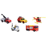 Cumpara ieftin Set Jada Toys Fireman Sam 5 Pack cu 4 masinute,1 elicopter si 1 figurina