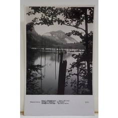 LACUL GHILCOS , FOTOGRAFIE TIP CARTE POSTALA , INTERBELICA