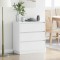 vidaXL Dulap de noapte cu sertar Alb 71 x 34.5 x 75 cm Lemn compozit 869634