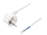 Cablu Electric Alb 3x1mm2 1m 16A 250V