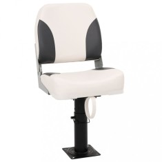 vidaXL Set scaun pliabil de barcă, 2 piese, spătar mic/centură fixare