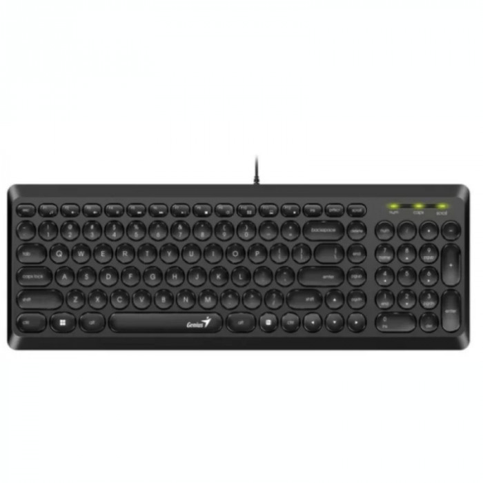 Tastatura cu fir GENIUS SlimStar negru Q200 31310020400