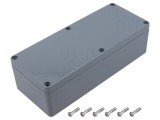 Carcasă universală ABS gri deschis 80mm x 195mm x 55mm