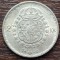 (A1081) MONEDA DIN ARGINT SUEDIA - 2 KRONOR 1950, LIT. TS, REGELE GUSTAV V