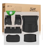 Cumpara ieftin Set 6 covorașe premium pentru interior, 3W Auto Life, Tesla Model 3 Highland 2024-2026, protectie completa, pedale metalice, rezistenta marita la uzu