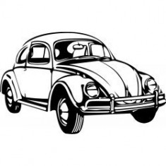 Stickere auto Vw beetle foto