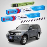 Cumpara ieftin Ștergătoare Mitsubishi Montero, Pajero III (V60, V70) 2000-2006 | Set Față și Spate Flat Premium &ndash; TeamCar&reg;