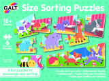 Set 6 puzzle - Animalute jucause (3 piese), Galt