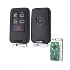 Cheie completa Topautochei&reg; pentru Volvo XC60 S60 S60L V40 V60 S80 XC70 5 butoane, 902 MHz, chip PCF7945/7953