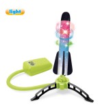 Set Jucarie Lansator de Rachete din Spuma cu lumini, 3 Rachete, multicolor, Oem