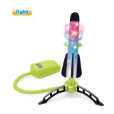 Set Jucarie Lansator de Rachete din Spuma cu lumini, 3 Rachete, multicolor