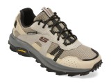 Pantofi sport SKECHERS gri, 237790, din material textil si piele naturala