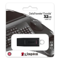 Memorie USB Kingston 32GB DataTraveler Exodia , USB 3.2, USB 3.0, Black foto