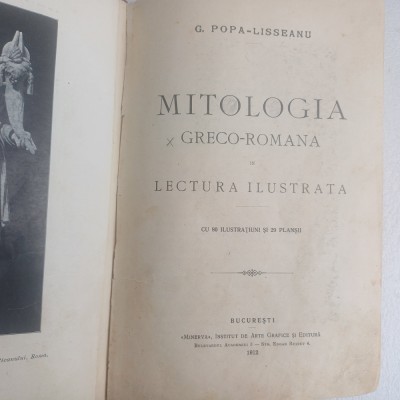 G.POPA-LISSEANU.ANTOLOGIA GRECO-ROMANA IN LECTURA ILUSTRATA-1912 S3 foto