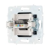Priză date 1xRJ45 Cat6e gri grafit Vesna - LEZARD