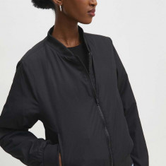 Answear Lab geaca bomber femei, culoarea negru, de tranzitie