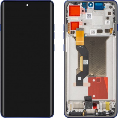 Display cu Touchscreen Motorola Edge 60 Pro, cu Rama, Albastru (Dazzling Blue), Service Pack 5D68C30046 foto