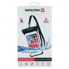 Husa Waterproof Swissten 6.5 inch Negru foto