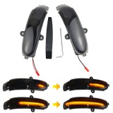Set 2 Lampi Semnalizare dinamica secventiala progresiva fumurie oglinda GizMondo&reg; compatibil cu Mercedes Benz C Class W203 T-Modell S203 CL203