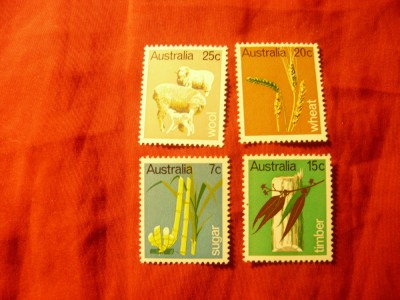 Serie Australia 1969 - Produse Industriale , 4 valori foto