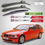 Cumpara ieftin Ștergătoare BMW Seria 3 E36 Touring (1995&ndash;1999) Flat | Set Complet &ndash; TeamCar&reg;