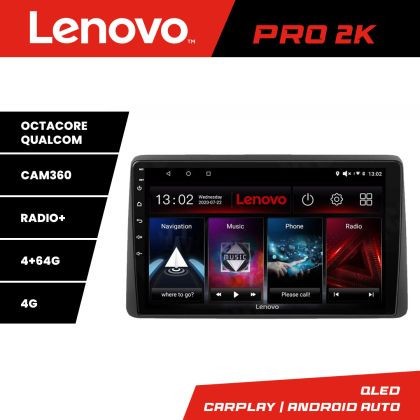 Navigatie Dacia Duster dupa 2019 Lenovo Kit-199 8 core QLED 2K 4+64 360 Android Waze USB Navigatie Internet Youtube Radio CarStore Technology
