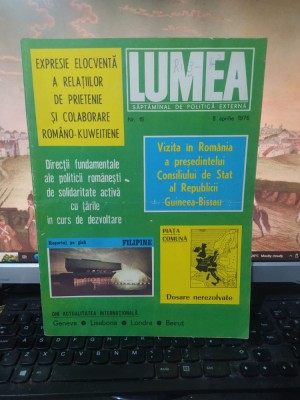 Lumea nr. 15, 8 apr. 1976, Președintele Ceaușescu &amp;icirc;n Kuweit; Filipine, 027 foto