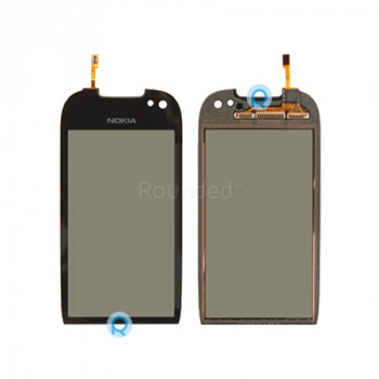 Ecran tactil Nokia 701, digitizer panou tactil piesa de schimb neagra H8000_FPC foto