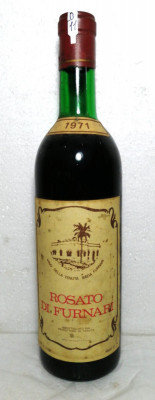 D 11-vin ROSE&amp;#039; ROSATO DI FURNARI, TENUTA BAZIA , recoltare 1971 CL 72, GR 14 foto