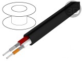 Cablu AV 2x0,08mm2 100m Negru OFC PVC
