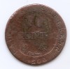 Franta 10 centimes 1808 A - Napoleon I, Billon (.200 argint) 2 g, 18 mm, KM-676.1 (1), Europa