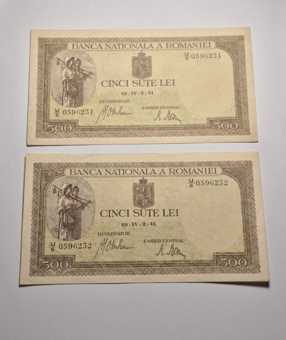 500 lei 1941 Aprilie XF ++ AUNC
