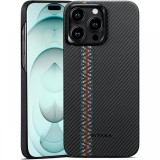 Pitaka Husa MagEZ 4 Aramida 600D iPhone 15 Pro, MagSafe Rhapsody