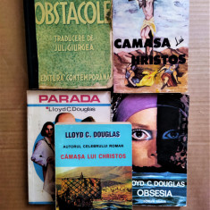 Lloyd C. Douglas 4 VOL OBSTACOLE,CAMASA LUI HRISTOS,PARADA,OBSESIA,MARELE PESCAR