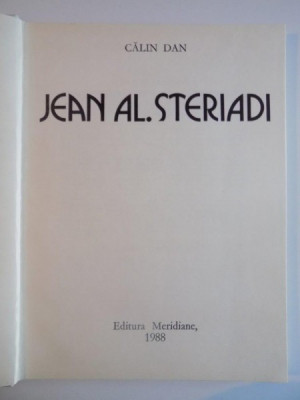 JEAN AL. STERIADI DE CALIN DAN, 1988 foto