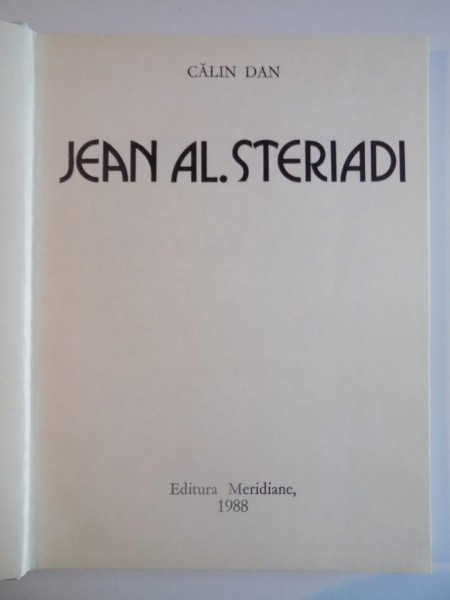 JEAN AL. STERIADI DE CALIN DAN, 1988