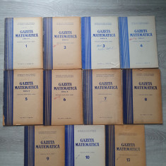 GAZETA MATEMATICA 1974 Nr. 1, 2, 3, 4, 5, 6, 7, 8, 9, 10, 12)