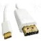 Cablu DisplayPort mufa, USB C mufa, DisplayPort 1.2, HDCP, USB 3.0, lungime 2m, {{Culoare izola&amp;#355;ie}}, QOLTEC - 50413