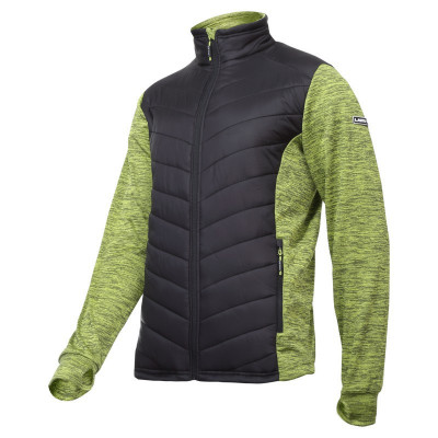 Jacheta cu imprimeu si matlasare / verde-negru - s foto